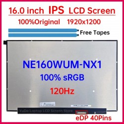 Display Laptop, Asus, VivoBook 16X K3605V, K3605VC, K3605VU, K3605VV, K3605Z, K3605ZC, K3605ZF, K3605ZU, K3605ZV, 18010-16021000, NE160QUM-NX1 V18.0, 16.0 inch, LED, FHD, 1920x1200, 120Hz, 40 pini