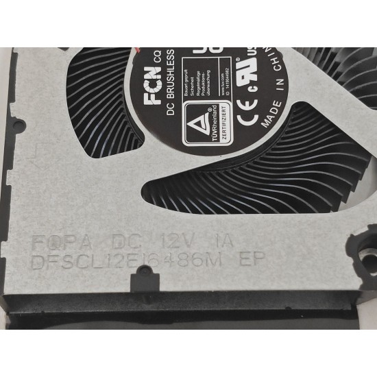 Cooler placa video Laptop Gaming, Acer, Predator Helios 18 PH18-72, 23.QNYN7.001, DFSCL12E16486M-FQPA, DQ5DC77F006, 12V, 1A, GPU