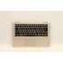Carcasa superioara cu tastatura palmrest Laptop, Lenovo, Yoga 710-14IKB Type 80V4, 5CB0M72915, AM1JH000220, iluminata, aurie, layout US