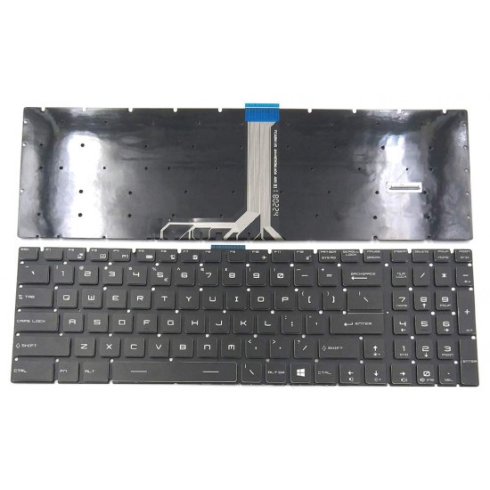 Tastatura Laptop, MSI, Gaming GS75, WS75, MS-17G1, MS-17G2, MS-17G3, 8SE, 8SF, 8SG, 9SD, 9SG, 9SF, 9SE, 10SE, 10SF, iluminata, conector RGB 40 pini, layout US