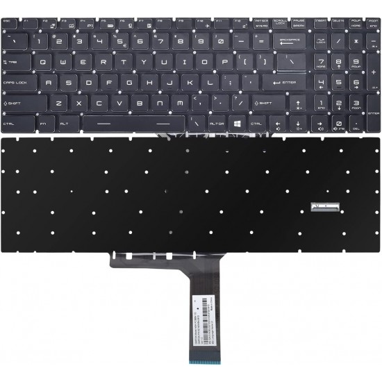 Tastatura Laptop, MSI, Gaming GS75, WS75, MS-17G1, MS-17G2, MS-17G3, 8SE, 8SF, 8SG, 9SD, 9SG, 9SF, 9SE, 10SE, 10SF, iluminata, conector RGB 40 pini, layout US