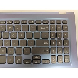 Carcasa superioara palmrest cu tastatura Laptop, Asus, VivoBook 15 A1500E, A1500EA, A1500EP, 90NB0T43-R34US0, 13N1-CEA1301, 13NB0SR3P04015-3, X515DA-1B, albastra, layout US