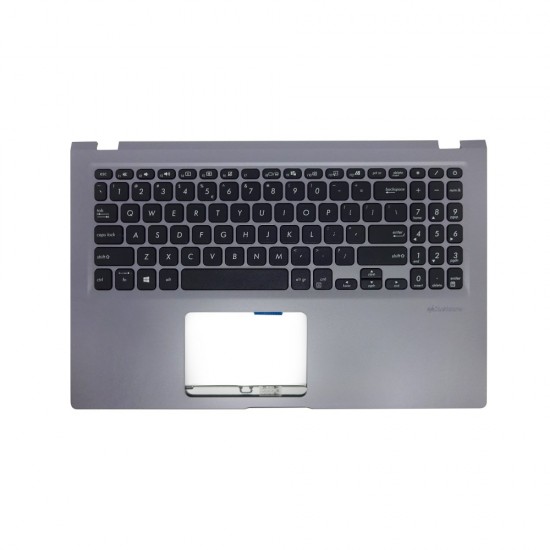 Carcasa superioara palmrest cu tastatura Laptop, Asus, VivoBook 15 X515J, X515JA, X515JAB, X515JANS, X515JF, X515JP, 90NB0TY1-R34US1, 13N1-CEA1001, 13NB0SR1P12017-3, X515EA-1G, gri, layout US