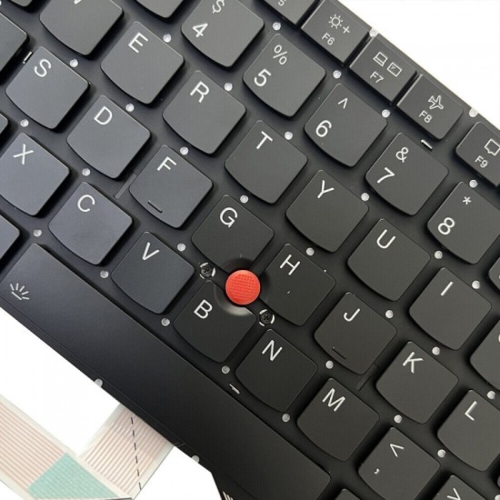 Tastatura Laptop, Lenovo, ThinkPad T14s Gen4 Type 21F6, 21F7, 21F8, 21F9, iluminata, neagra, layout US