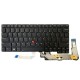 Tastatura Laptop, Lenovo, ThinkPad T14s Gen4 Type 21F6, 21F7, 21F8, 21F9, iluminata, neagra, layout US