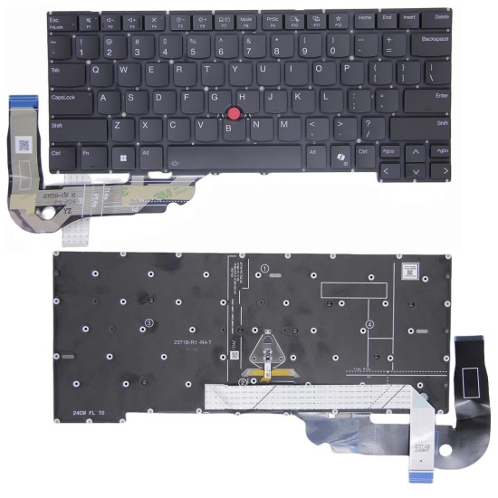 Tastatura Laptop, Lenovo, ThinkPad T14s Gen 5 Type 21LS, 21LT, iluminata, neagra, layout US