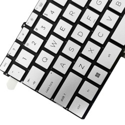 Tastatura Laptop, HP, Envy X360 15-EY, 15T-EY, 15Z-EY, 15-EW, TPN-C157, TPN-C158, iluminata, argintie, layout US