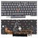 Tastatura Laptop, Lenovo, ThinkPad X1 Yoga 6th Gen Type 20XY, 20Y0 (an 2021), iluminata, gri, layout US