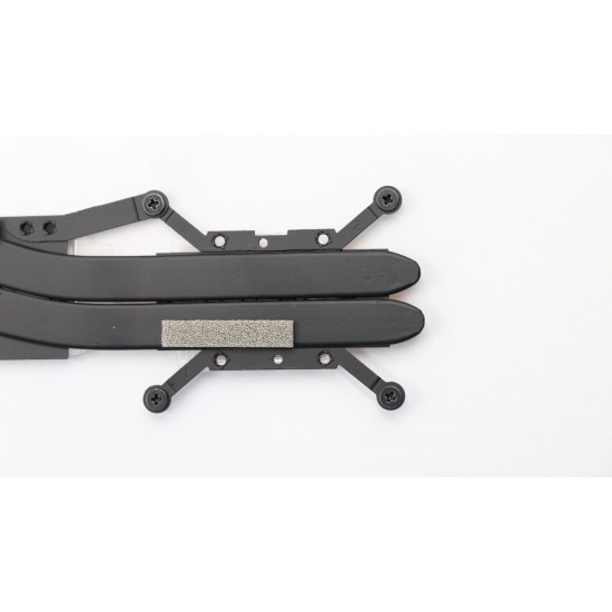 Cooler cu radiator Laptop, Lenovo, ThinkPad T590 Type 20N4, 20N5, 01YU192, 01YU193, AT1AD001TB0, AT1AD001VV0, BAPA0906R5H-Y001, M-265C-1, discrete graphics, 5V, 0.37A