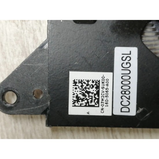 Cooler procesor Laptop, Dell, Alienware x15 R1, x15 R2, 7M2CV, 07M2CV, NS75C38-20L02, DC28000UGDL, EG50050S1-CI00-S9A, DC28000UGSL, 5V, 0.50A, CPU