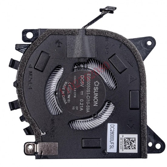 Cooler placa video Laptop, Dell, Alienware x15 R1, x15 R2, 2H5HD, 02H5HD, EG50050S1-CI10-S9A, DC28000UFSL, NS75C39-20L03, DC28000UFDL, 5V, 0.50A, GPU