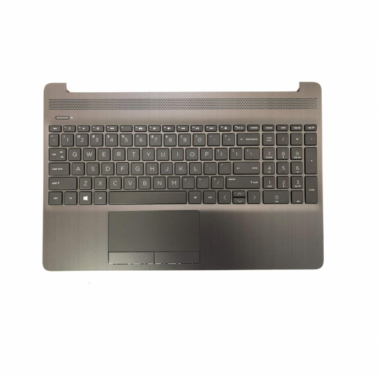 Carcasa superioara cu tastatura palmrest Laptop, HP, 250 G8, 255 G8, 256 G8, L94460-001, L97982-271, L97980-271, L94458-271, AP2H8000E10, AM2H8000100, gri, layout US