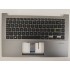 Carcasa superioara cu tastatura palmrest Laptop, Asus, VivoBook S14 S433I, S433IA, S433J, S433JA, S433JQ, S433U, S433UA, 90NB0RL4-R31UI0, 39XKSTAJN60, iluminata, gri, layout US