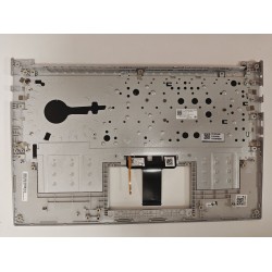 Carcasa superioara cu tastatura palmrest Laptop, Asus, VivoBook 14 P3402I, P3402IA, 90NB0QRB-R31UI1, 39XKSTAJND0, X421IA-S, iluminata, argintie, layout US