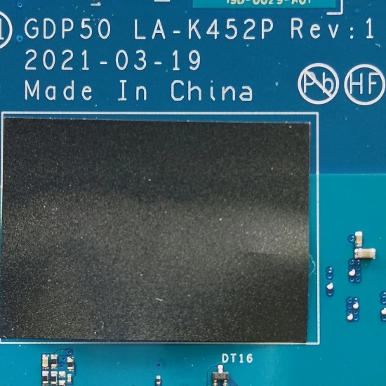 Placa de baza Laptop Gaming, Dell, G5 5511, 0284MK, 284MK, GDP50, LA-K452P, SRKT3, i7-11800H, RTX3060, 6GB