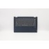 Carcasa superioara cu tastatura palmrest Laptop, Lenovo, IdeaPad C340-14IWL Type 81N4, 5CB0U42364, AP2GA000C20, ET2GA000100, cu slot fingerprint, iluminata, albastra, layout US