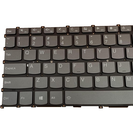 Tastatura Laptop, Lenovo, IdeaPad S540-13IML Type 81XA, iluminata, gri, layout US