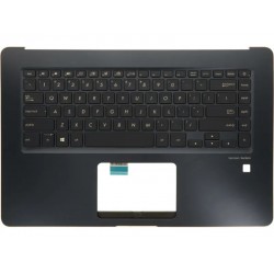 Carcasa superioara cu tastatura palmrest Laptop, Asus, ZenBook Pro UX550G, UX550GD, UX550GDX, UX550GEX, 90NB0HW3-R31US0, UX550GE-1C, 13NB0HV3AM0501, 3BBKHTCJN60, iluminata, albastra, fingerprint, layout US