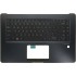 Carcasa superioara cu tastatura palmrest Laptop, Asus, ZenBook Pro UX550G, UX550GD, UX550GDX, UX550GEX, 90NB0HW3-R31US0, UX550GE-1C, 13NB0HV3AM0501, 3BBKHTCJN60, iluminata, albastra, fingerprint, layout US