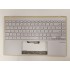 Carcasa superioara cu tastatura palmrest Laptop, Asus, ZenBook 14 UX425I, UX425IA, UX425J, UX425JA, UX425U, UX425UA, UX425UAZ, 90NB0RT2-R31UI1, 90NB0RT2-R31UI0, UX425IA-2P, iluminata, argintie, layout US
