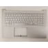 Carcasa superioara cu tastatura palmrest Laptop, Asus, VivoBook 15 F513E, F513EA, F513EP, F513I, F513IA, 90NB0RR3-R32UI0, X513IA-2D, 13N1-BAA0G01, 13N1-BQM0201, iluminata, argintie, layout US
