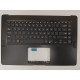 Carcasa superioara cu tastatura palmrest Laptop, Asus, ZenBook Pro UX550V, UX550VD, UX550VE, 90NB0ES2-R30US0, UX550VE-1B, 13NB0ET2AM0211, 3BBKHTCJN20, iluminata, neagra, layout US