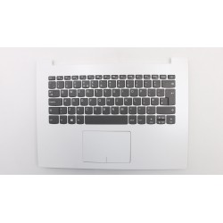 Carcasa superioara cu tastatura palmrest Laptop, Lenovo, IdeaPad 330-14IGM Type 81D0, 81G2, 5CB0N82368, AP13N000300, AM13N000100, DG421, alba, layout UK