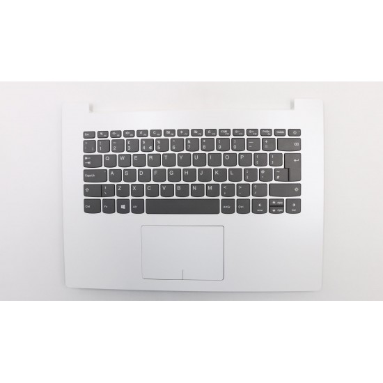 Carcasa superioara cu tastatura palmrest Laptop, Lenovo, IdeaPad 330-14IKB Type 81DA, 81G2, 5CB0N82368, AP13N000300, AM13N000100, DG421, alba, layout UK
