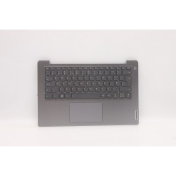 Carcasa superioara cu tastatura palmrest Laptop, Lenovo, IdeaPad 3-14ALC6 Type 82KT, 5CB1C04423, AP21M000530, AM21M000300, iluminata, Artic Grey, layout UK
