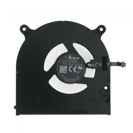Cooler procesor Laptop, Dell, XPS 16 9640, F966V, 0F966V, NS75C41-23D01, 023.100VQ.0001.A01, discrete graphics, 5V, 0.6A, CPU 