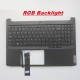 Carcasa superioara cu tastatura Laptop Gaming, IdeaPad 3-15ACH6 Type 82K2, 5CB1D04601, AP39J000900, iluminata, RGB, layout US