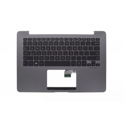 Carcasa superioara cu tastatura palmrest Laptop, Asus, ZenBook UX430UN, 90NB0GH1-R30US0, 13N1-2YA0F21, UX430UN-1A, gri, layout US