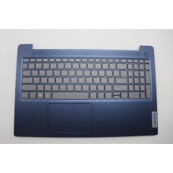 Carcasa superioara cu tastatura palmrest Laptop, Lenovo, IdeaPad Slim 3 15AMN8 Type 82XQ, 5CB1M03634, AP2XP000310, AM2XP000, EC2XP000100, iluminata, Abyss Blue, layout US