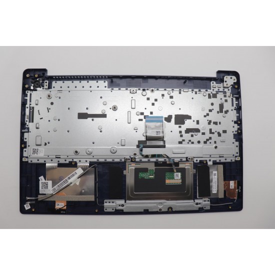 Carcasa superioara cu tastatura palmrest Laptop, Lenovo, IdeaPad Slim 3 15AMN8 Type 82XQ, 5CB1M03634, AP2XP000310, AM2XP000, EC2XP000100, iluminata, Abyss Blue, layout US