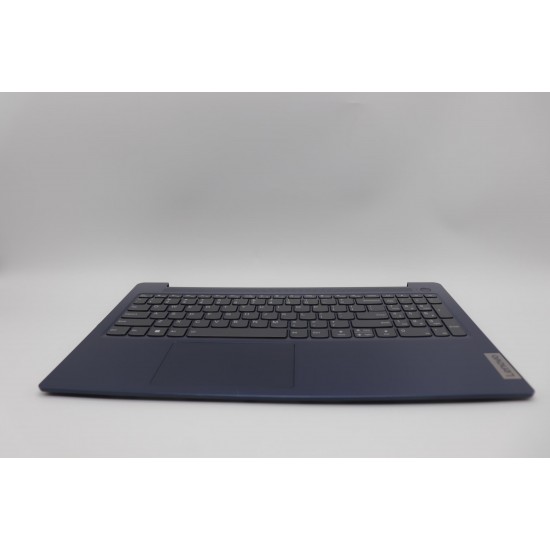 Carcasa superioara cu tastatura palmrest Laptop, Lenovo, IdeaPad Slim 3 15AMN8 Type 82XQ, 5CB1M03634, AP2XP000310, AM2XP000, EC2XP000100, iluminata, Abyss Blue, layout US