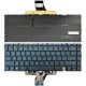 Tastatura Laptop 2-in-1, HP, Spectre X360 16-F, 16T-F, TPN-C154, M83485-001, iluminata, albastra, layout US