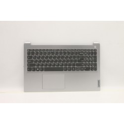 Carcasa superioara cu tastatura palmrest Laptop, Lenovo, IdeaPad 1 15IJL7 Type 82LX, 5CB1H70708, AP2DG000300, AM2DG000500, Cloud Grey, layout US