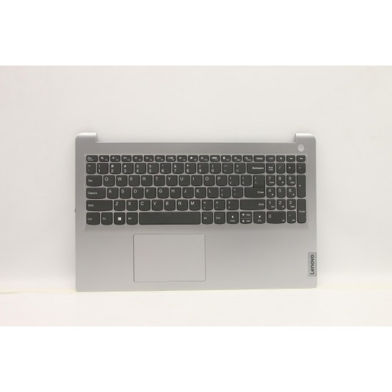 Carcasa superioara cu tastatura palmrest Laptop, Lenovo, IdeaPad 1 15ACL7 Type 82R4, 5CB1H70708, AP2DG000300, AM2DG000500, Cloud Grey, layout US