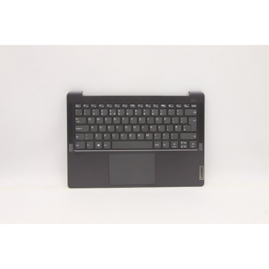 Carcasa superioara cu tastatura palmrest Laptop, Lenovo, Ideapad 5 Pro 14ACN6 Type 82L7, 5CB1C04955, AM381000H10, gri, layout UK