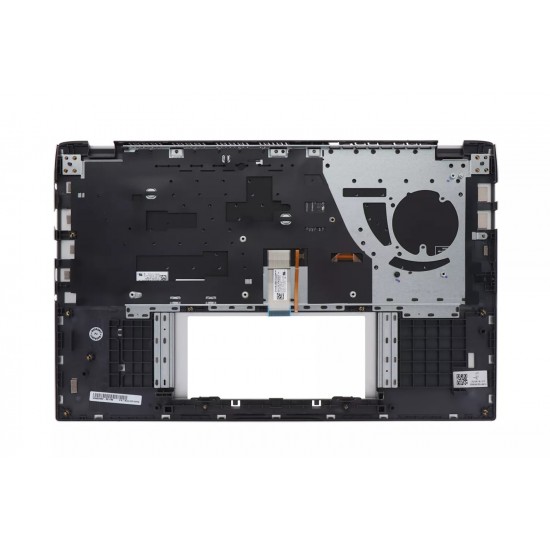 Carcasa superioara cu tastatura palmrest Laptop, Asus, VivoBook 14 X432F, X432FA, X432FL, 90NB0M62-R31US0, 39XKQTAJN00, X432FA-2S, iluminata, argintie, layout US