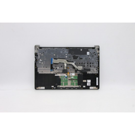 Carcasa superioara cu tastatura palmrest Laptop, Lenovo, IdeaPad S540-13API Type 81XC, 5CB1B24731, AM1YY000100, ET1GW000100, iluminata, argintie, layout US