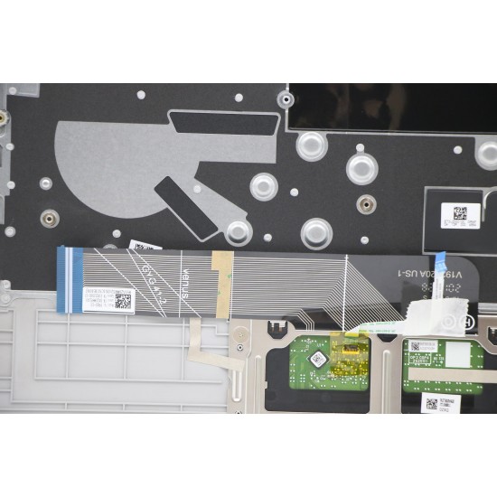 Carcasa superioara cu tastatura palmrest Laptop, Lenovo, IdeaPad 5-14IIL05 Type 81YH, 5CB1A13880, AP2UZ000530, AM2UZ000900, argintie, layout US