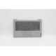 Carcasa superioara cu tastatura palmrest Laptop, Lenovo, IdeaPad 5-14IIL05 Type 81YH, 5CB1A13880, AP2UZ000530, AM2UZ000900, argintie, layout US