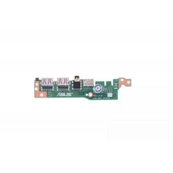 Modul conector USB, audio si card reader Laptop, Asus, VivoBook 15 90NB0NC0-R10010, 90NB0P50-R10011, E248779 X409DL_IO_BD, E162264 X409FB_IO