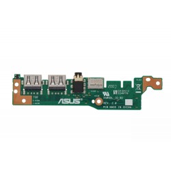 Modul conector USB, audio si card reader Laptop, Asus, VivoBook 15 90NB0NC0-R10010, 90NB0P50-R10011, E248779 X409DL_IO_BD, E162264 X409FB_IO