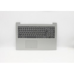 Carcasa superioara cu tastatura palmrest Laptop, Lenovo, IdeaPad 330-15IKBR Type 81M1, 5CB0N86311, argintie, layout US