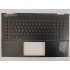 Carcasa superioara cu tastatura palmrest Laptop, HP, Omen 17-CK, 17T-CK, TPN-Q266, N16778-001, N16778-031, N16778-271, N16778-B31, KEQ46G3LTATP00, iluminata, RGB, layout US (RO)