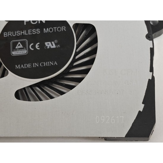 Set coolere Laptop, Dell, Vostro 15 7580, 09R5NK, DFS541105FC0T-FK0F, DFS2000054H0T-FK0D, 5V, 0.5A