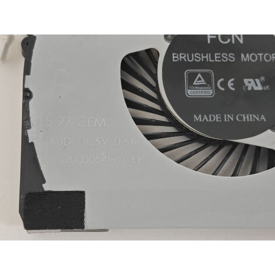 Set coolere Laptop, Dell, Vostro 15 7580, 09R5NK, DFS541105FC0T-FK0F, DFS2000054H0T-FK0D, 5V, 0.5A