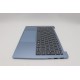 Carcasa superioara cu tastatura palmrest Laptop, Lenovo, IdeaPad Slim 5 13ARP10 Type 83J2, 5CB1P89858, 931510650684C, iluminata, Polar Blue, layout US